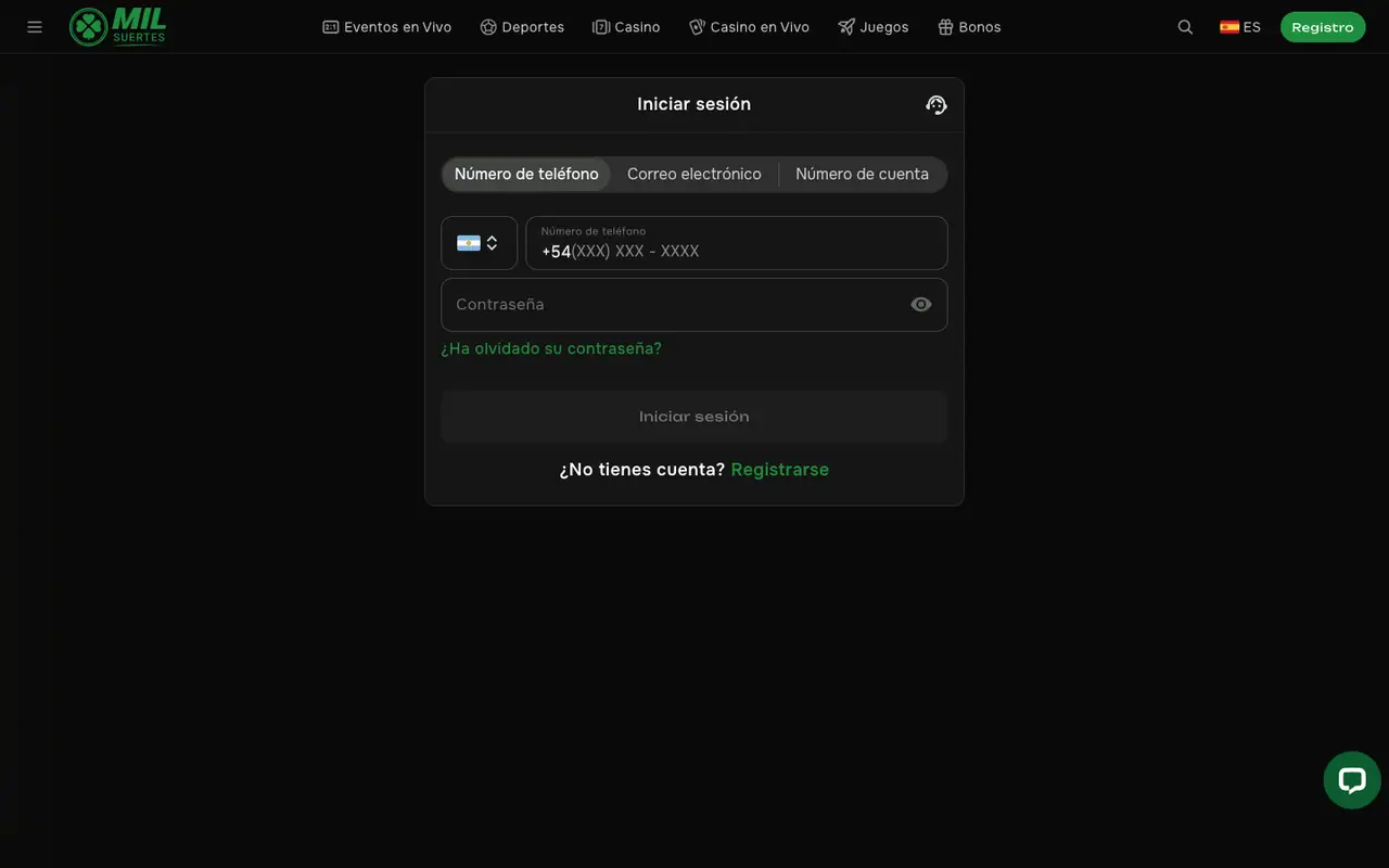 ¿Cómo hago para ingresar a mi cuenta de MilSuertes?
